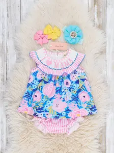 Mama Love Garden Smocked Bloomers Outfit Mama Love Garden Smocked Bloomers Outfit