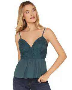 Shyanne Women's Crochet Front Sleeveless Top - Swho25w14-Tel