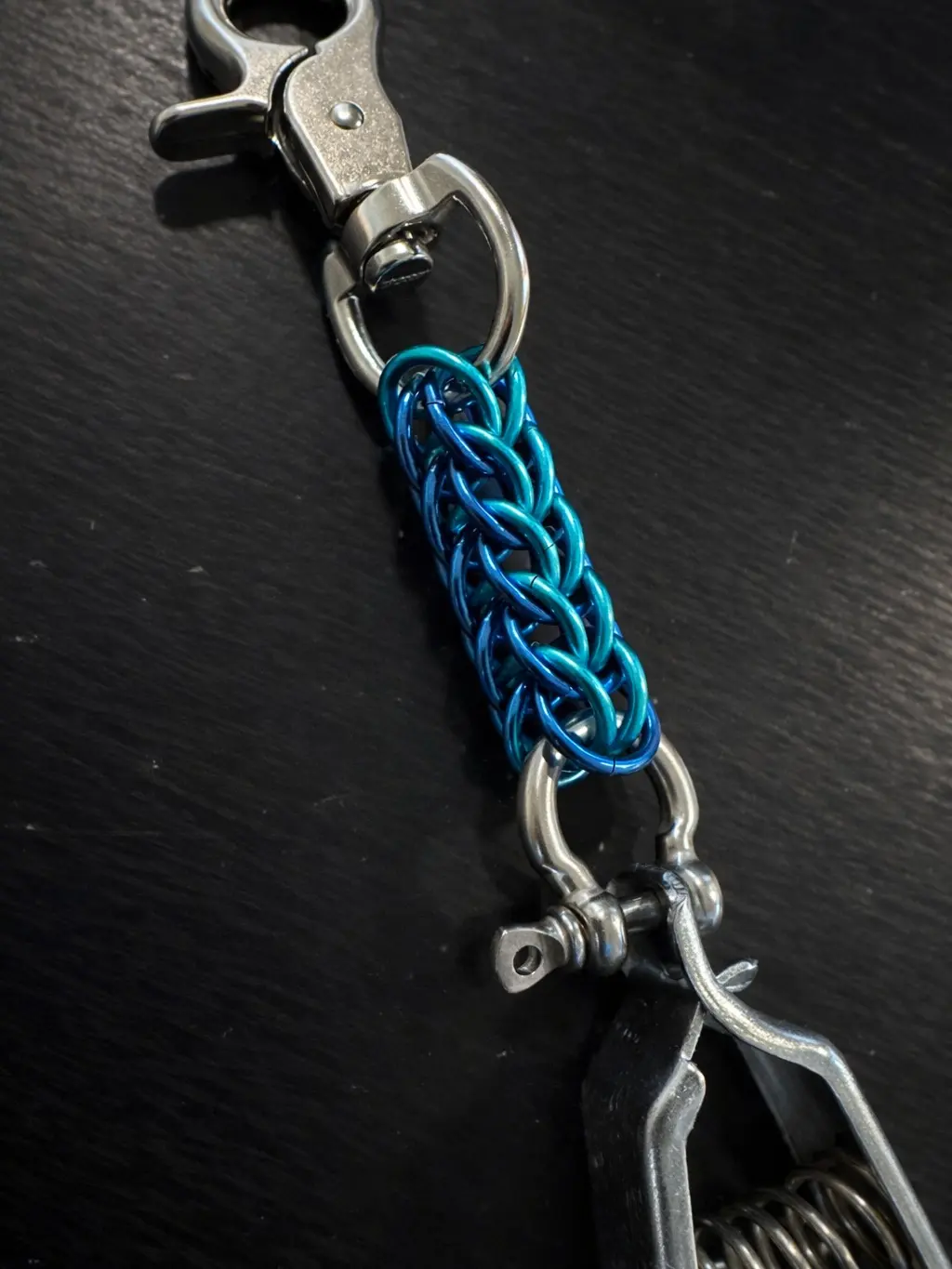 Hammer Lock Weave Glove Holder with Premium Trigger Snap, Stainless Shackle and Heavy Duty Clip Keychain Accessories