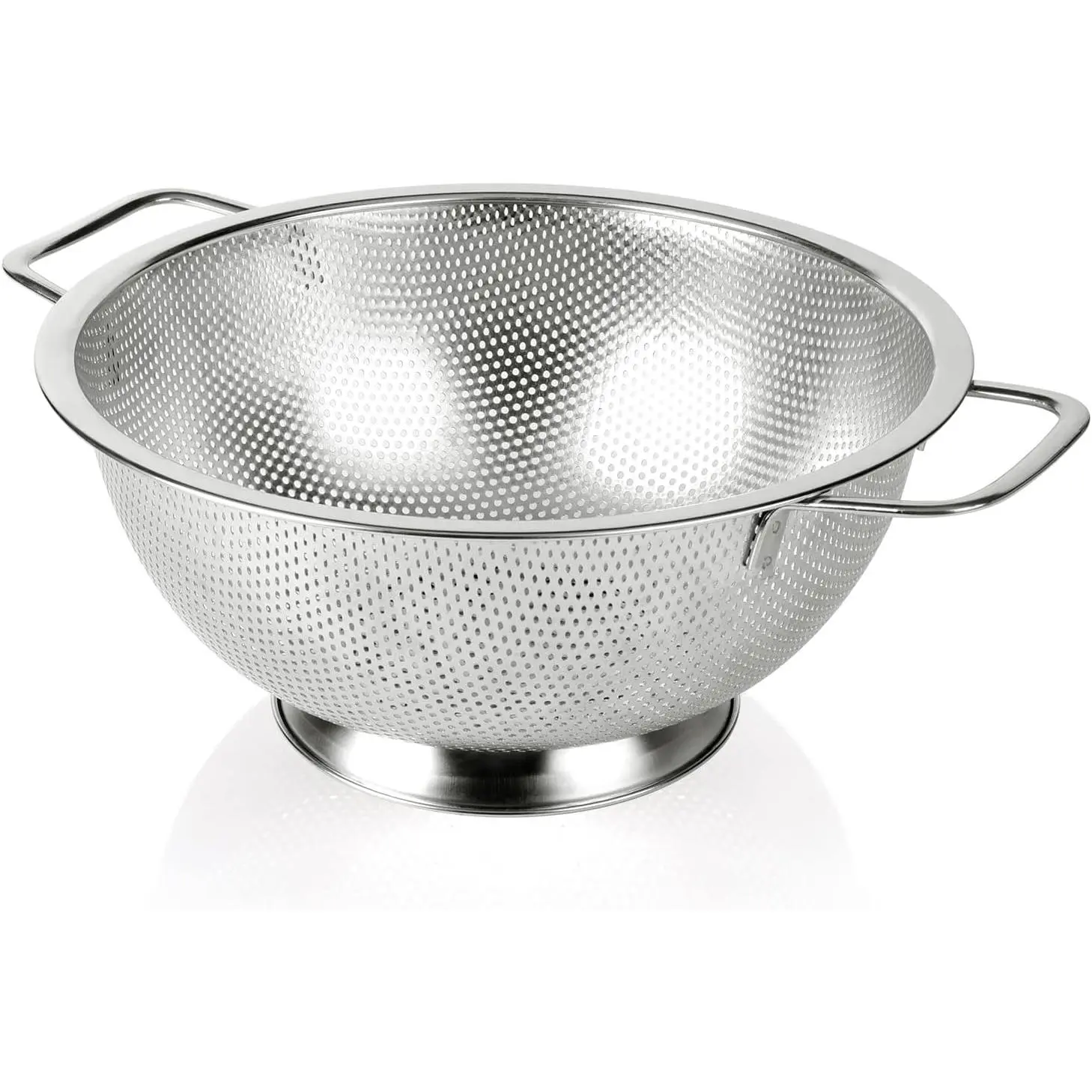 Colander Stainless Steel 3-Quart, Strainer for Kitchen Food, Dishwasher Safe