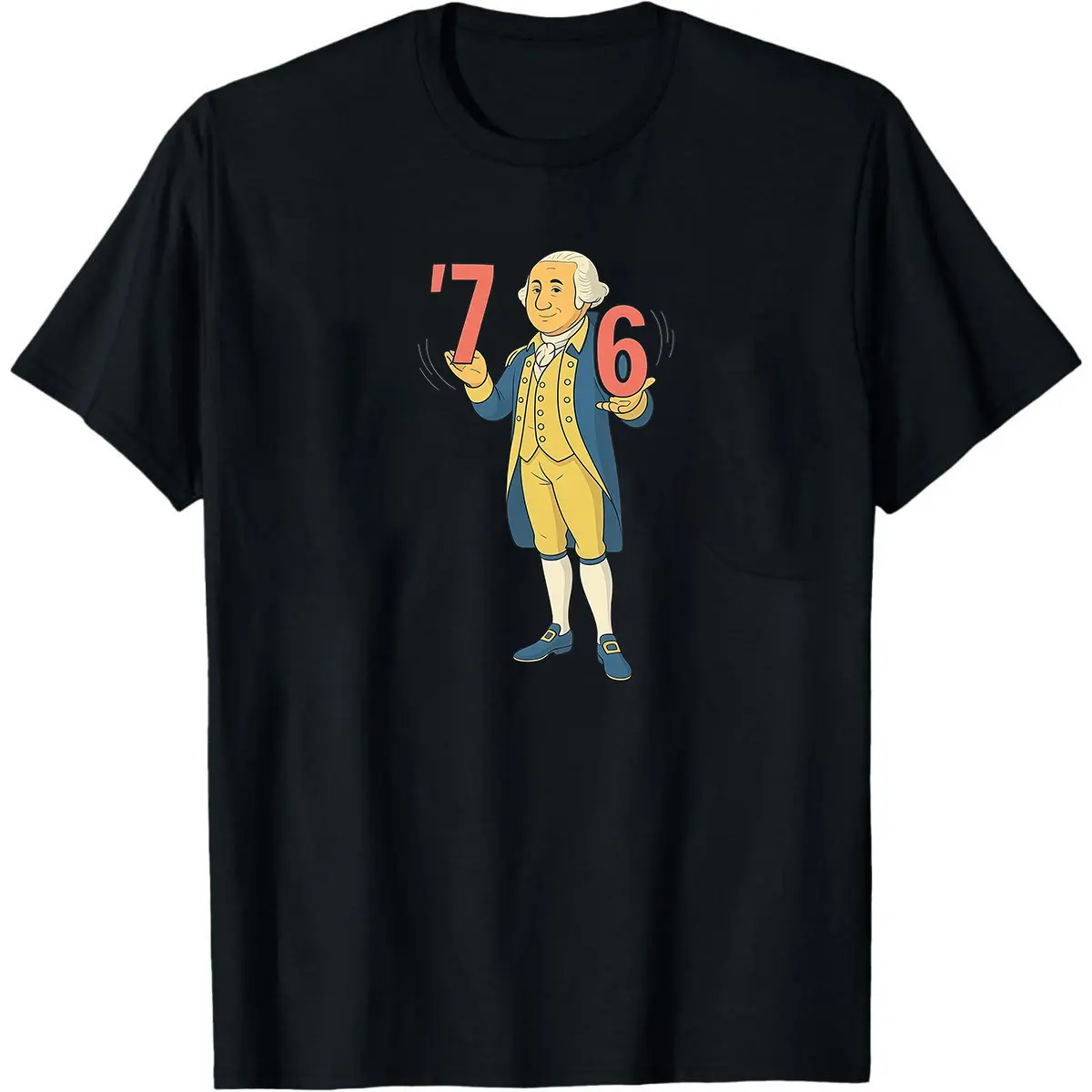 76 Yeeted Shirt, George Washington 6-7 7-6 Tee, Make History Graphic T-shirt, Historic Meme Tshirt