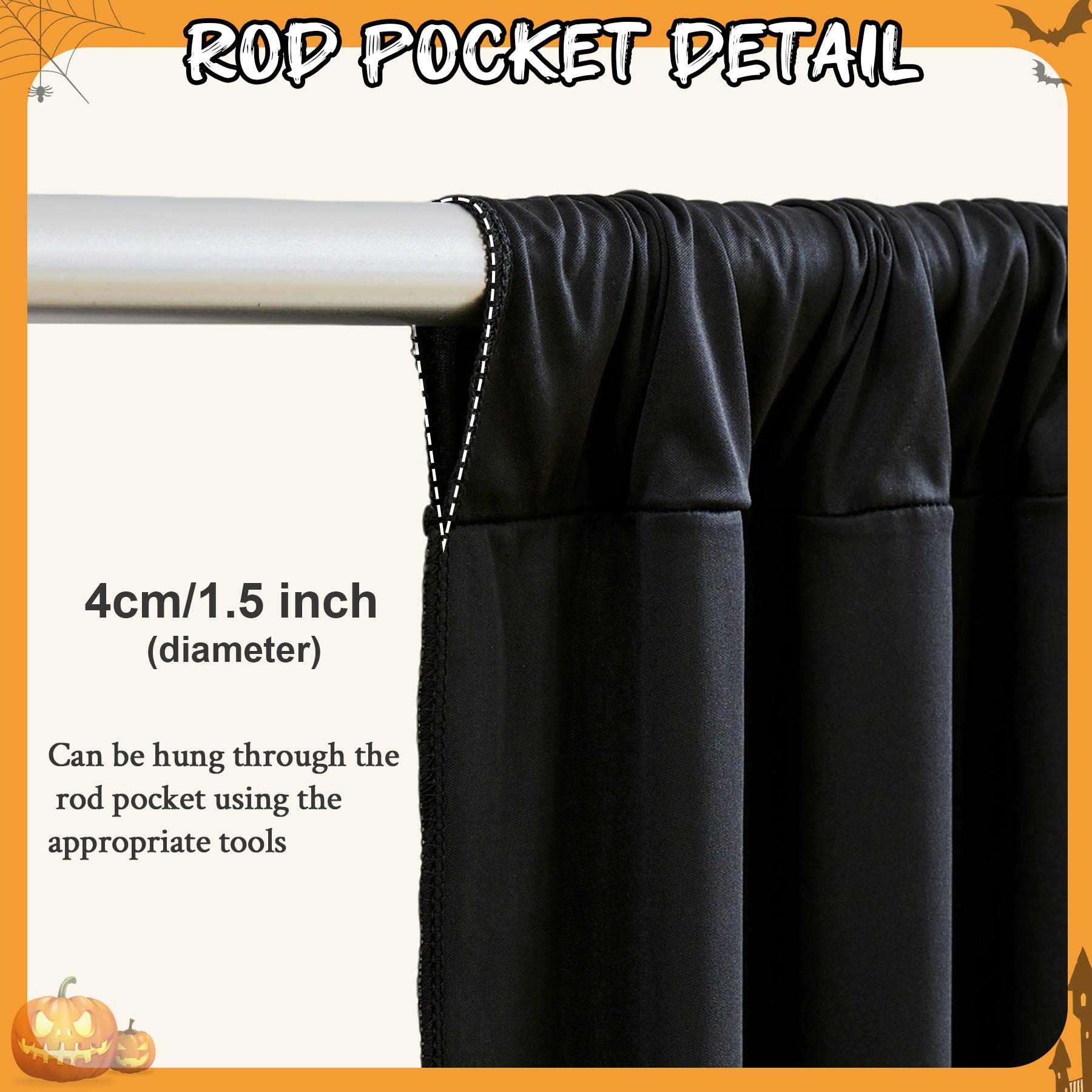 Wrinkle-Free Polyester Backdrop Curtain Set, 6-Pack Fabric Panels for Photoshoot Backdrops & Christmas Party Decoration Supplies, 5x7ft/5x10ft Banners Compatible with Fairy Garlands, Balloons, Home Decor,summerwins