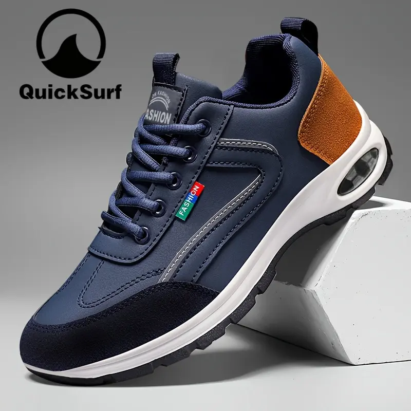 Men's fashion sneakers - lace-up design, comfortable lining, anti-slip and casual, soft sole running shoes, suitable for outdoor activities
