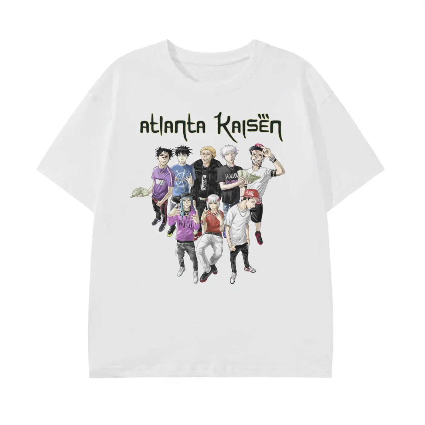 Atlanta Kaisen T-Shirt, Jujutsu Kaisen Anime Tee, Gifts Shirt, Unisex Vintage Graphic Tees Gothic Grunge Y2k Emo Scene Amity Affliction Style Clothes Men Women Streetwear