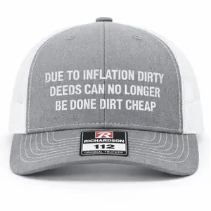 Due To Inflation Embroidered Richardson Hat
