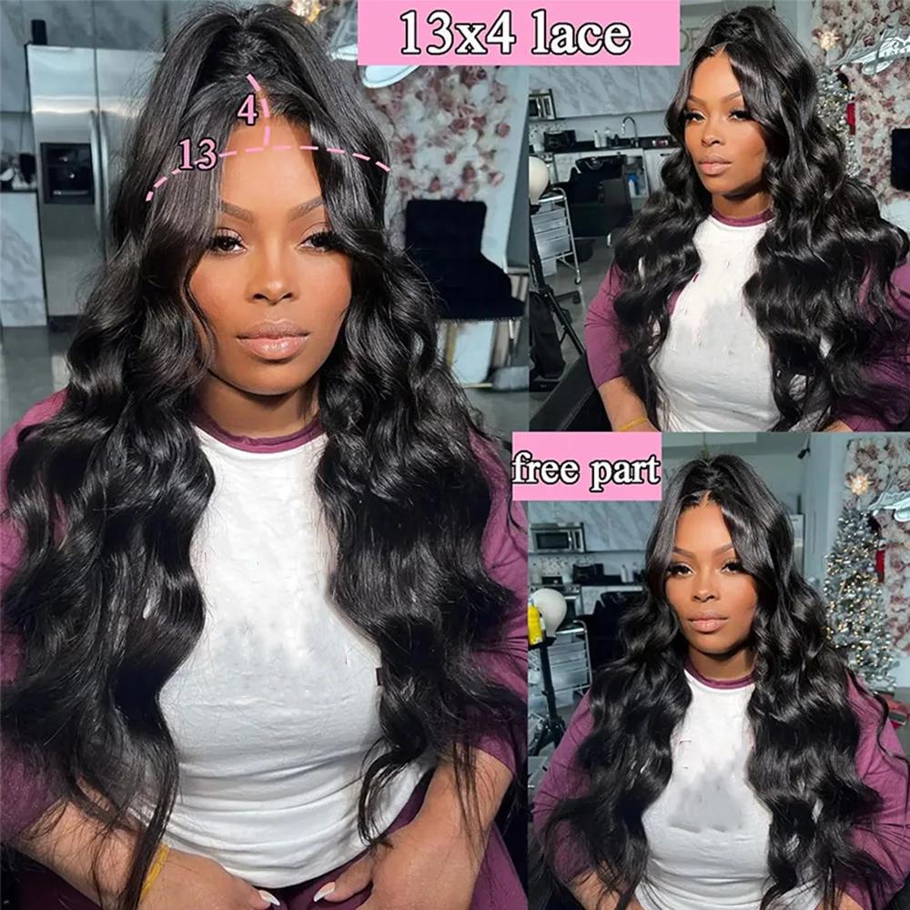 Body Wave Glueless Wigs Brazilian Pre Cut 13X4 Drawstring Glueless Hd Lace Wigs 14-36 Inches 6X4/5x5 Lace Closure Human Hair Wig For Women Pre Plucked Real Human Hair Ready To Wear Wig 180 Density