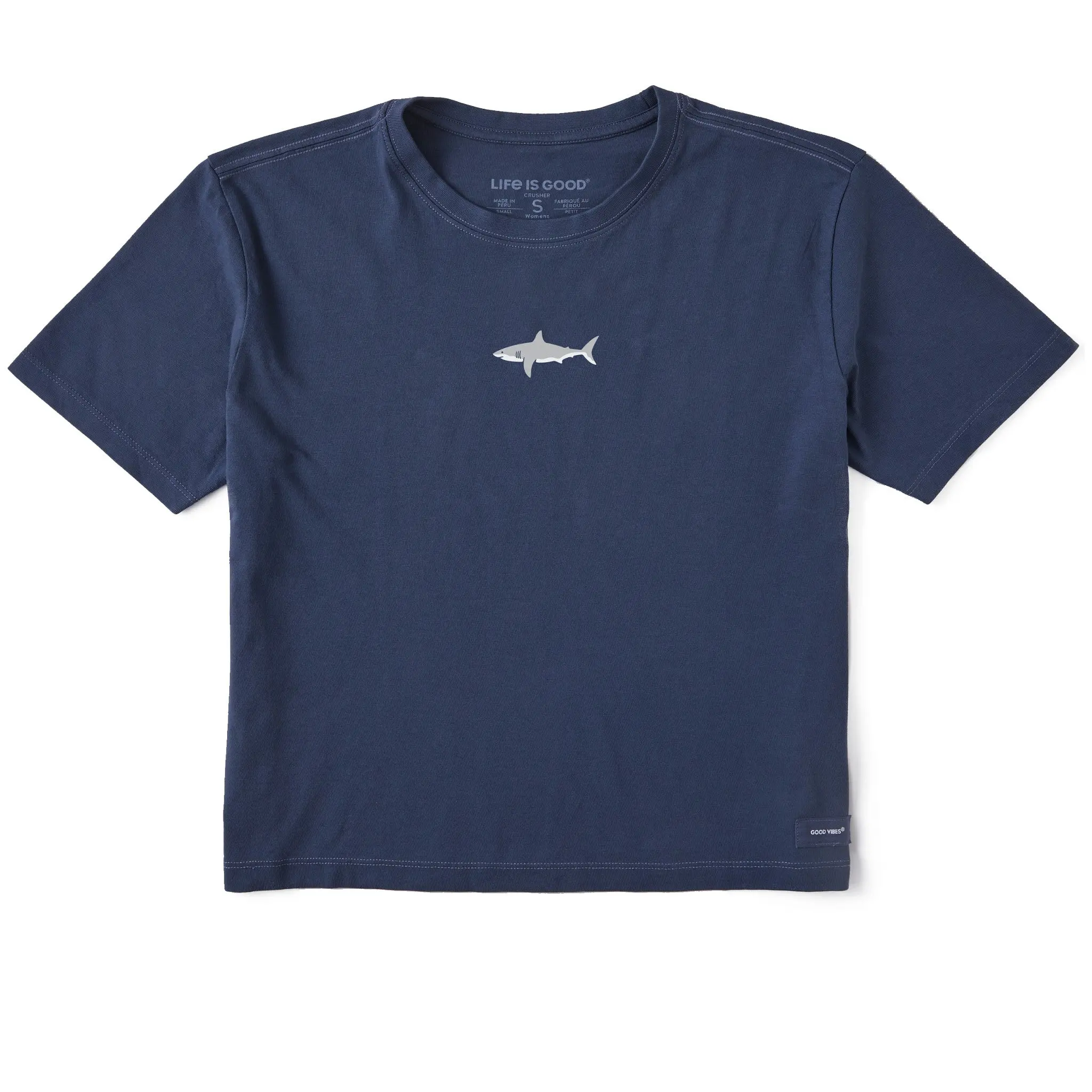 Women's Clean Shark Short Sleeve Crusher Boxy Tee