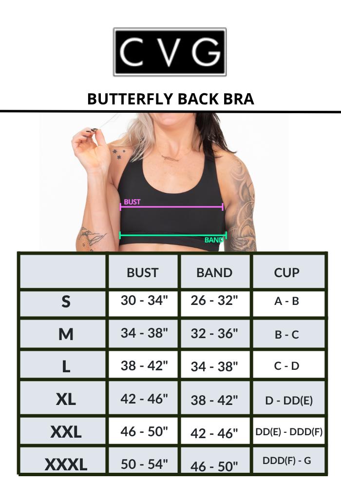 Butterfly Back Bra | Starry Night Activewear Wireless Sports Bras Strappy Sports Bra