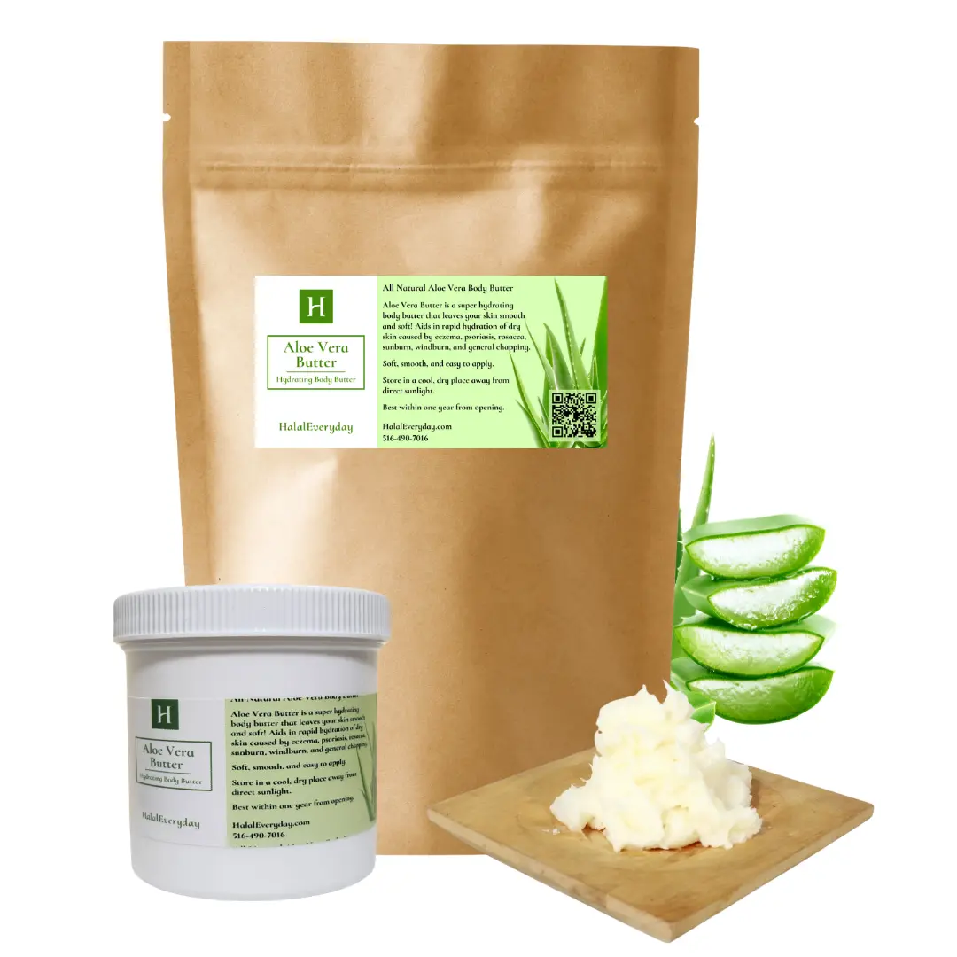 Aloe Vera Butter - Super Hydrating Body Butter for Smooth Soft Skin - Ideal for Dry & Damaged Skin