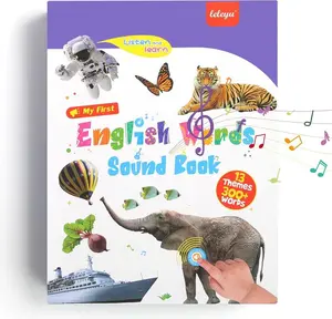 Interactive Educational Toy for Kids 1–6, Bilingual Sound Book for Early Language Learning, Interactive Educational Toy with 300+ Words & 13 Themes, Perfect Gift Idea for Toddlers