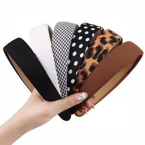 Headbands for Women | 1 Inch Wide Non-Slip Fabric Headband Set, Thick Elastic Fashion Hair Bands for Women & Girls (6 PCS)