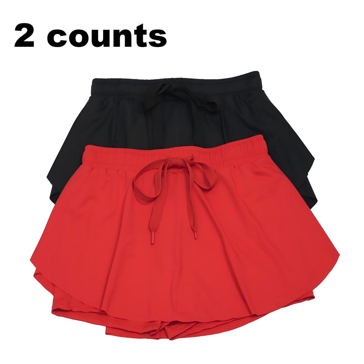 Mntaor Women's Casual Drawstring Tie High Waist Lined Tennis Skorts with Tie Detail, Ideal for Casual Outings and Versatile Wear