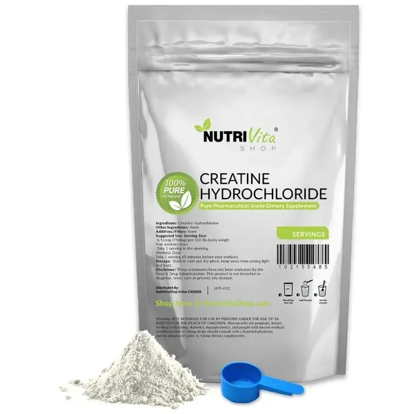 250g NEW CREATINE HYDROCHLORIDE (HCL) KOSHER