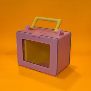 Pink Lunch Box Deck Box with Toploader Display For Magic The Gathering EDH Commander Deck Box MTG Deck Box Fits 100 Double Sleeved Cards TCG