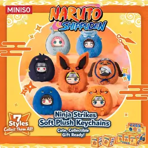 Naruto Shippuden Kawaii Plush Keychain Cute Chibi Anime Bag Charm with Soft Plush Pendant Fun Anime Merchandise and Collectible Gift for Naruto Fans