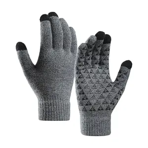 Thermal Winter Touchscreen Gloves. Warm knit texting gloves with anti-slip grip. The ultimate cold weather essential for driving and outdoor activities without freezing your hands.
