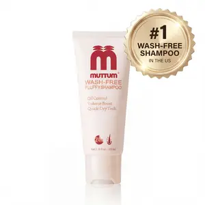MUTTUM No-Rinse Shampoo, Wash-Free Fluffy Oil-Control Shampoo - Dry Shampoo Gel- Leaves Hair Fresh for Oily Hair - Makes Washing Hair Simpler and More Efficient - 3.38 fl oz/100ml