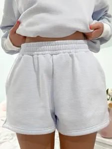 Blue and White Mini Striped Shorts Blue and White Mini Striped Shorts