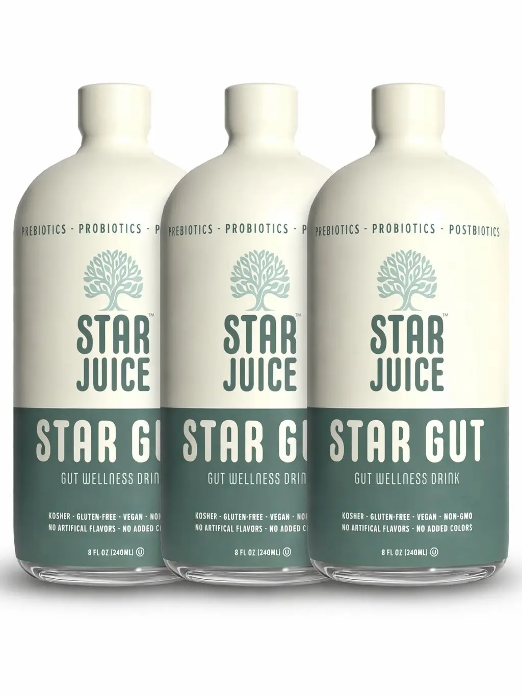 Star Juice Natural Gut Health Edible Dietary Supplement Drink - Vitamin-Infused Healthcare Support for Men & Women, Heartburn Relief, Prebiotic, Probiotic, Digestive Enzyme, Immune Boost, No Artificial Colors/Flavors, Non-GMO, Gluten-Free