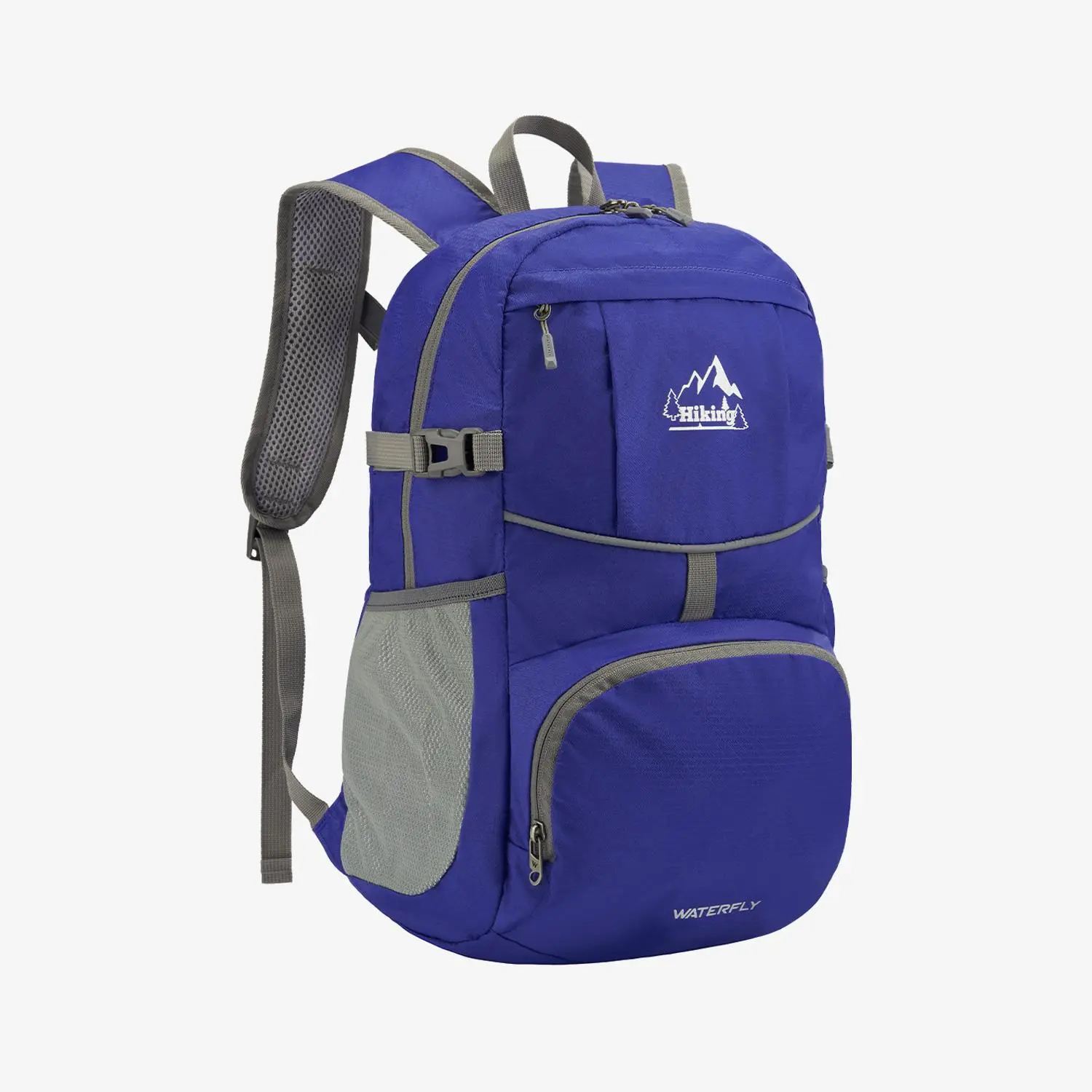 WATERFLY Waterproof Hiking Packable Daypack, 25L Ultra Lightweight Foldable Backpack for Women with Adjustable Straps & Whistle for Help - Compact Outdoor Sports Bag for Camping Cycling Travel, Waterproof Hiking Backpack, Backpacks For Women