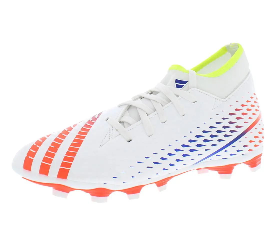 Adidas Predator Edge.4 S FxG Unisex Soccer Cleats - Sports Footwear with Textured Upper, Flexible Ground Control