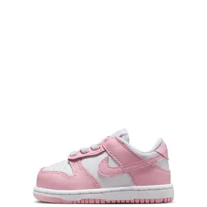 Toddler's Nike Dunk Low White/Med Soft Pink-White (FB9107 125)