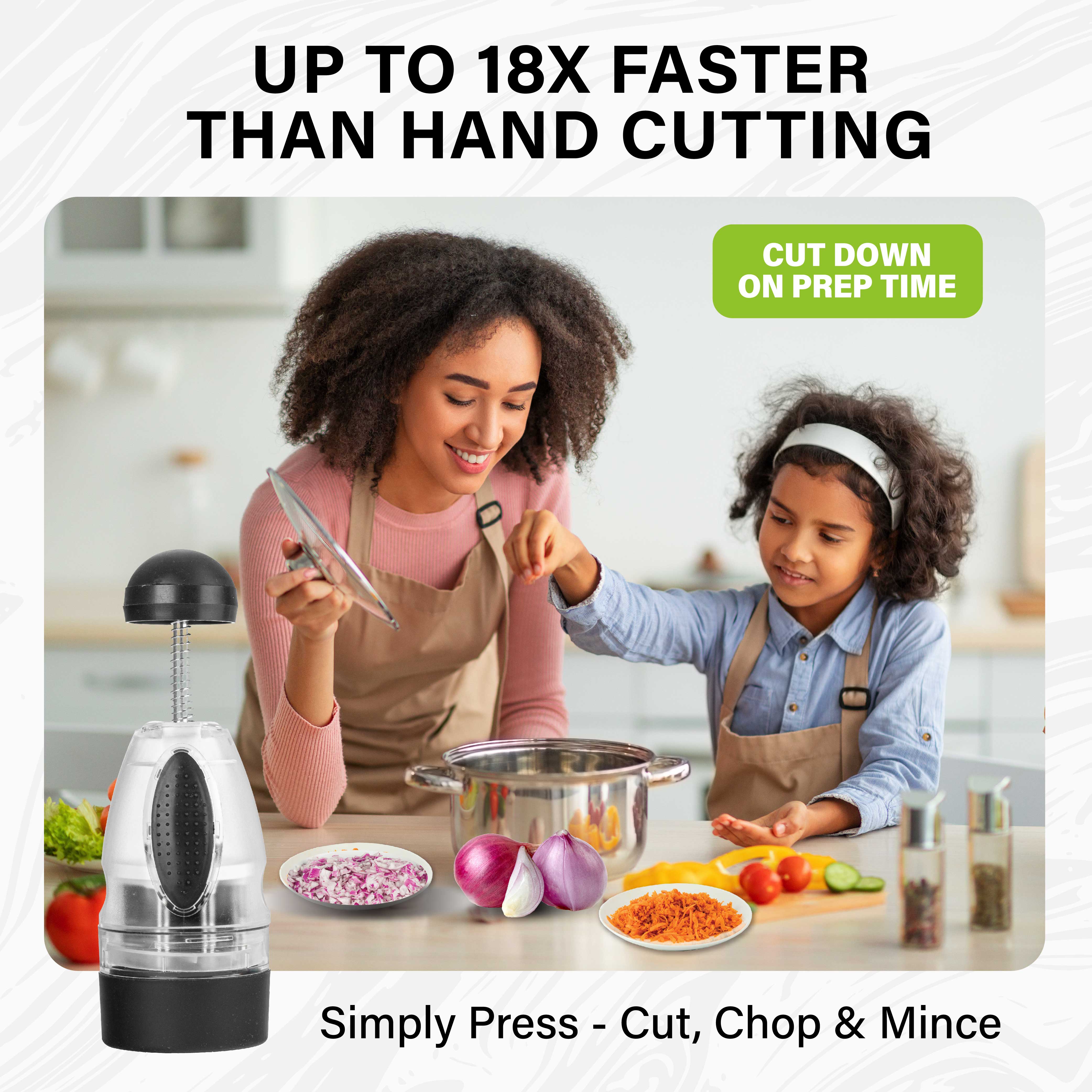 Granitestone Multi Chopper Express - Signature Series Stainless Steel Multi-Directional Blade