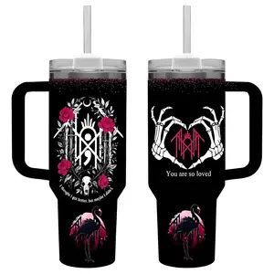 Vintage Sleep Token Music Tumbler, 40oz & 20oz Insulated Stainless Steel Cup, Sleep Token Band Drinkware, Rock Music Fan Gift