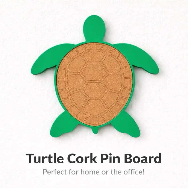 Turtle Cork Pin Board