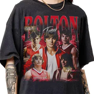 Troy Bolton High School Musical Vintage Graphic T-Shirt – Y2K Wildcat Basketball Fan Tee