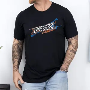 Fox Racing Print T-Shirt, Motocross Racing Graphic Tee, Vintage Motorsports Inspired, Action Sports Streetwear Style, Casual Streetwear Menswear