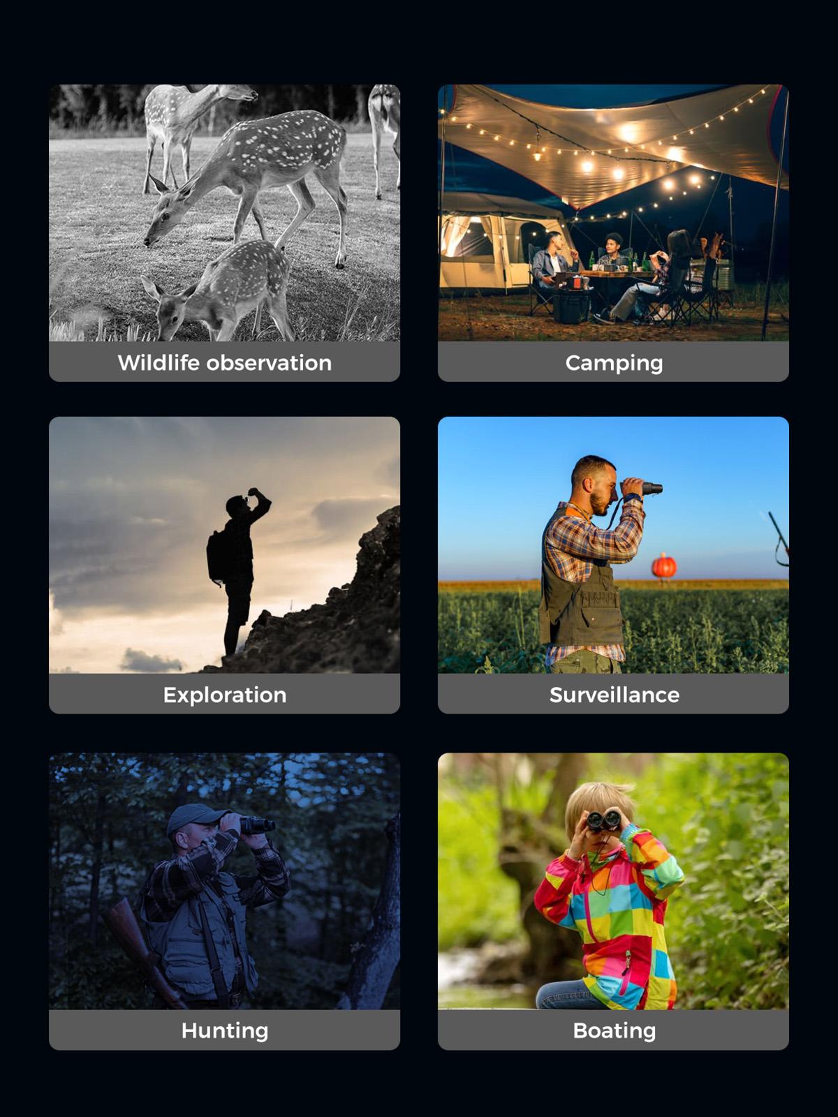 CIGMAN 4K Head-mounted Night Vision Goggles & Binoculars, Infrared NVG with Manual Focus, 8x Zoom Includes, 64GB Memory Card, 3500mAh Battery, f/1.0 Aperture Flashlight, Ideal for Hunting, Camping, Fishing, Hiking Essentials,Telescopic, Gift SpringStateme