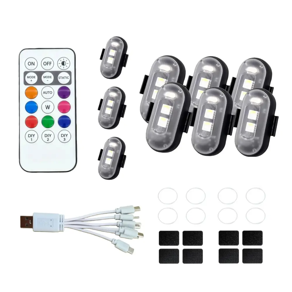 6/12/18/24 LED Lights , Led Lights with Remote Control for Car,LED Lights for Car, Truck,automotive & Bike