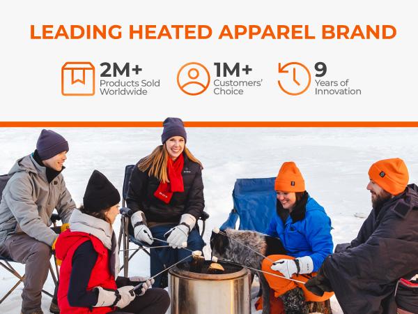 ororo Heated Gloves Liner for Men and Women, Lightweight Heated Liner Gloves with Battery for Skiing