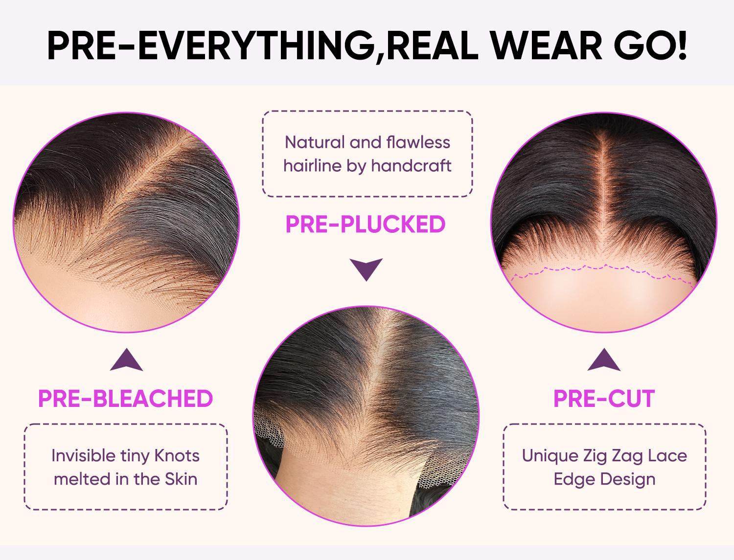 Wigfever Upgraded 360 Style Water Wave Invisi Draw-Strings Wear Go Glueless Pre-Bleached And Pre-Cut Lace Human Hair Wig #Spring Glow-Up SpringStatements