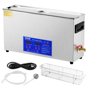 VEVOR 10L Ultrasonic Cleaner,  , 300W Professional Ultra Sonic Cleaning Machine with Timer & Heater, 40kHz Digital Ultrasonic Cleaner with Basket