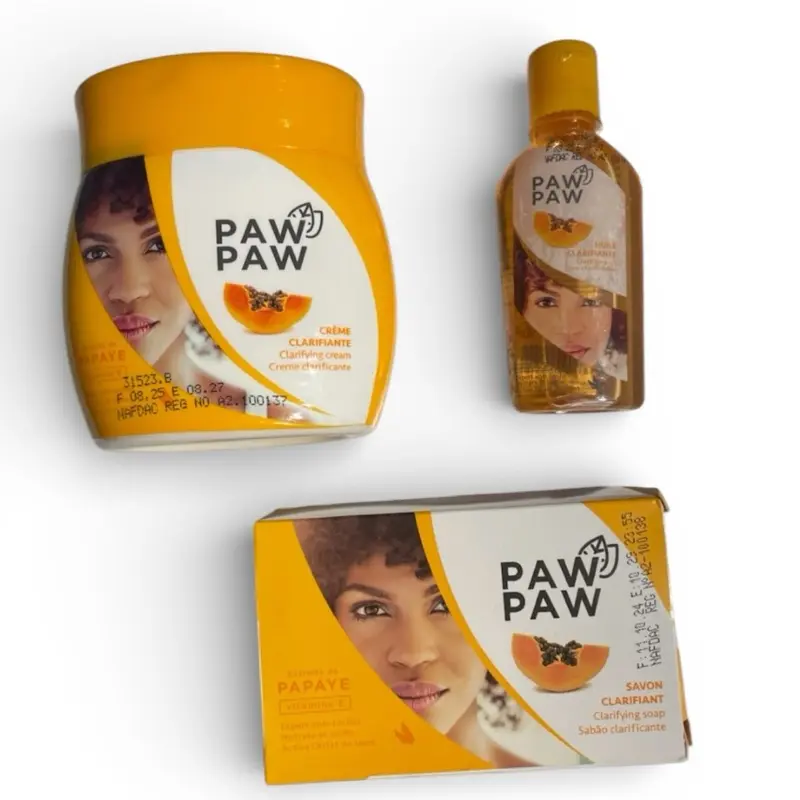 3-Pcs Paw Paw Papaya Body lotion+Oil+Soap kit 3-Pcs Paw Paw Papaya Body lotion+Oil+Soap kit