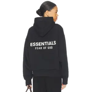 Fear of God ESSENTIALS Fleece Hoodie in Black Unisex