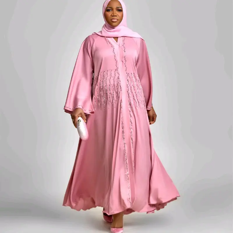dusty pink abaya outfit - TikTok Shop