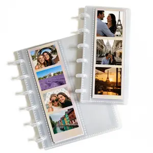 【DIY Album】 Clear Photo Booth Frames - Photo Booth Album For 2x6 Inch Photo Strips，Creative Scrapbookingfor Photo Strips， DIY Memory CraftingProject,PhotoDisplay,MemoryBook,ModernAlbum