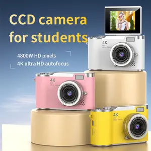 4K Autofocus CCD Student Camera - 4800MP HD Retro Digital Camera with Cute Color Design for Teens