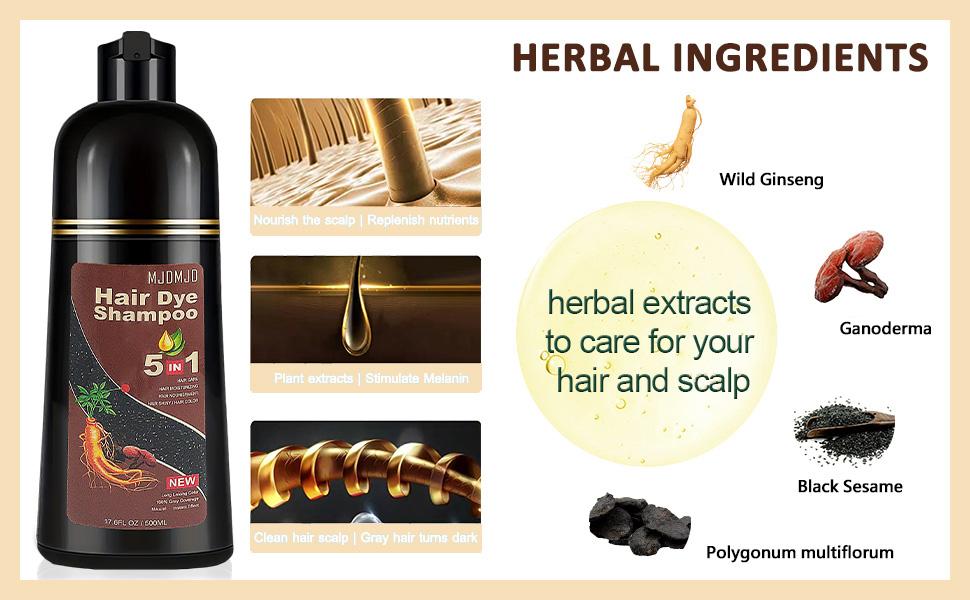 Golden Brown 5-in-1 Shampoo Hair Dye, Instant Gray Hair Covering Shampoo, Natural Ammonia-Free Hair Color for Women & Men, Vegan, Easy Root Touch Up, Long-Lasting 3-4 Weeks, 500ml Haircare Golden Brown 5-in-1 Shampoo Hair Dye, Instant Gray Hair Covering Shampoo, Natural Ammonia-Free Hair Color for Women & Men, Vegan, Easy Root Touch Up, Long-Lasting 3-4 Weeks, 500ml Haircare