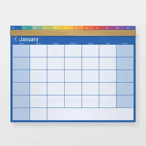 Folio Reusable Wall Calendar - Wet & Dry Erase