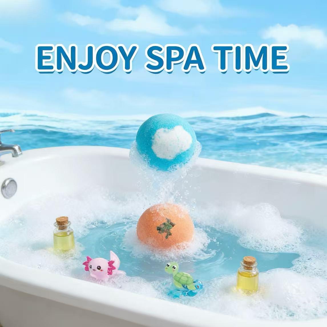 Bath Bombs for Kids with SurpriseSPRINGInside, 12 Pack Kid Bath Bombs Gift Set,Easter Basket Stuffers for Boys Girls BubbleBath with Toys Inside Skin Repair Bath Bombs for Kids with SurpriseSPRINGInside, 12 Pack Kid Bath Bombs Gift Set,Easter Basket Stuffers for Boys Girls BubbleBath with Toys Inside Skin Repair