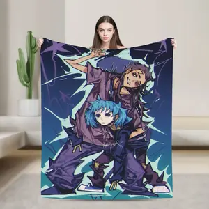 Aura Blankets Sally Face  Plush Blanket Students  Flannel Bedding Throws For Living Room Soft Custom Quality Bedspread Birthday Present Superb Christmas blanket gift