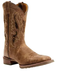 Laredo Men's Distressed Leather Performance Western Boot Broad Square Toe - 7952 Laredo Men's Distressed Leather Performance Western Boot Broad Square Toe - 7952