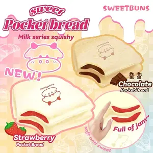 Slow Rising Squishy - Pocket Toast【Sweet Bakery Scent】90g Mellow Lab x Sweetbuns Stress Relief Toy