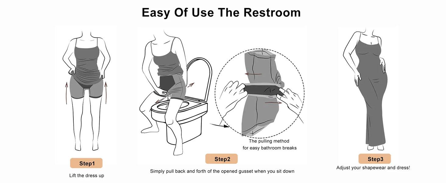 Popilush The Shapewear Dress Ruched Long Sleeve Split Midi Dress Casual Fit Comfortable Womenswear Mesh Breathable