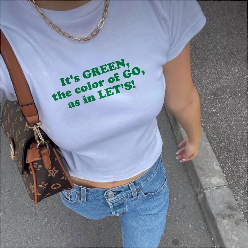 It's Green The Color Of Go As In Let's Baby Tee, HIMYM Quote T-Shirt, Funny St. Patrick's Day Shirt For Women, Barney Stinson Shirt