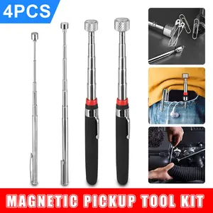 4pcs Telescopic Magnetic Pickup Tool - Non-Slip Retrieval Tool,Magnet Stick,Metal Extends Tool,Magnet Pick up Stick,Car repair tools,telescoping poles